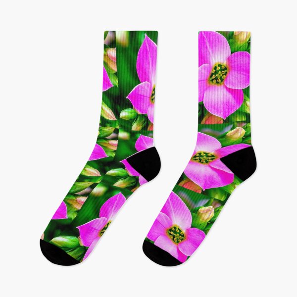 Item preview, Pink Tropical Flowers Pattern designed and sold by Patternflower.