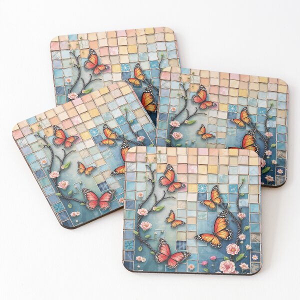 Item preview, Butterfly Mosaic Garden - Monarch Dreams in Tiles designed and sold by my-wishlist.