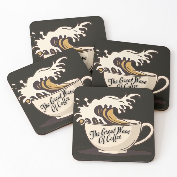 Item preview, The Great Wave Of Coffee designed and sold by SillyDarkShop.