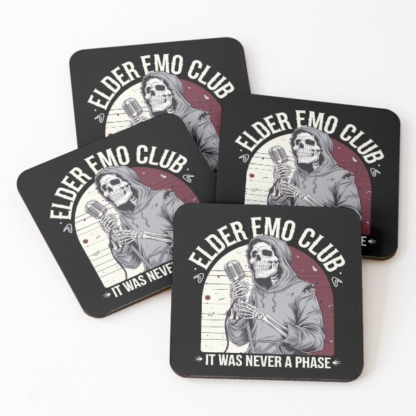 Item preview, Elder Emo Club It Was Never A Phase - This is the perfect gift for any elder emo who still lives and breathes pop-punk, alternative rock, and gothic aesthetics, proving that it was never just a phase! designed and sold by ZyziowskyArt.