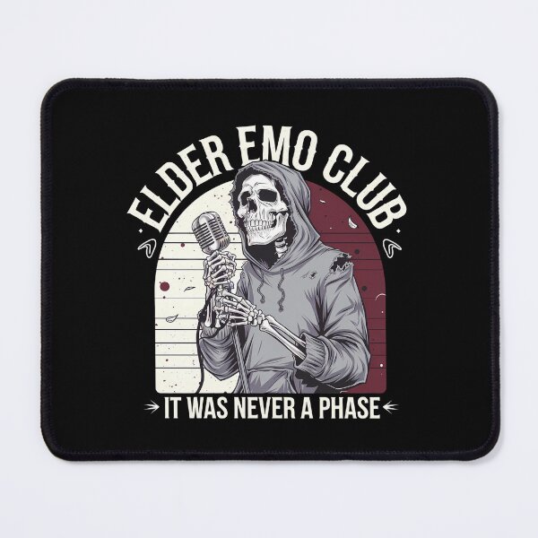Item preview, Elder Emo Club It Was Never A Phase - This is the perfect gift for any elder emo who still lives and breathes pop-punk, alternative rock, and gothic aesthetics, proving that it was never just a phase! designed and sold by ZyziowskyArt.