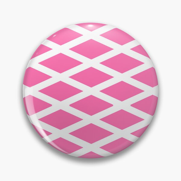Item preview, Modern Pink And White Geometric Diamond Checked Shaped Pattern designed and sold by SpinklyCreations.