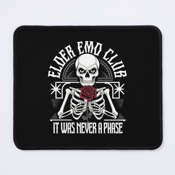 Item preview, Elder Emo Club It Was Never A Phase - This is the perfect gift for any elder emo who still lives and breathes pop-punk, alternative rock, and gothic aesthetics, proving that it was never just a phase! designed and sold by ZyziowskyArt.