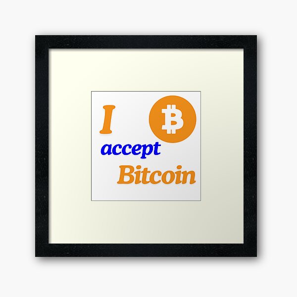 Artikel-Vorschau von Ich akzeptiere Bitcoin – Merch pre kryptonadšencov, designt und verkauft von PrintyChill.