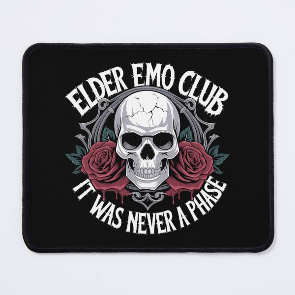 Item preview, Elder Emo Club It Was Never A Phase - This is the perfect gift for any elder emo who still lives and breathes pop-punk, alternative rock, and gothic aesthetics, proving that it was never just a phase! designed and sold by ZyziowskyArt.