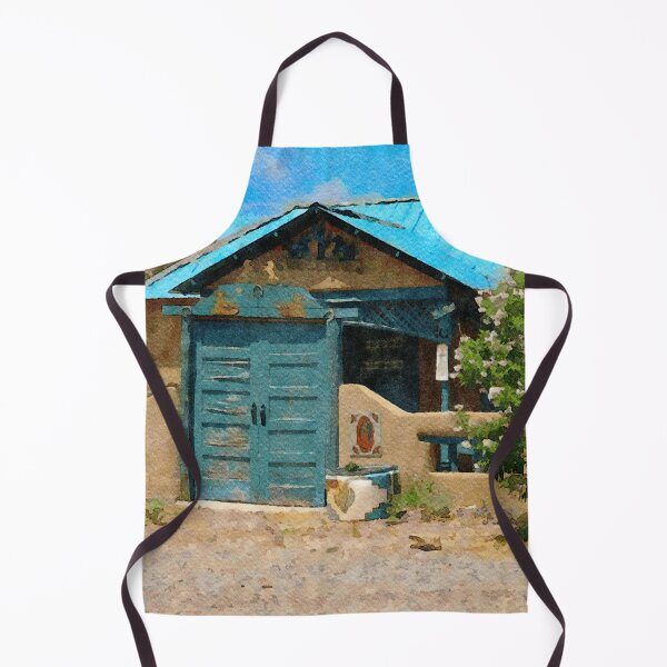 Item preview, Charming adobe house in Taos, New Mexico captured in watercolor style designed and sold by GestaltImagery.