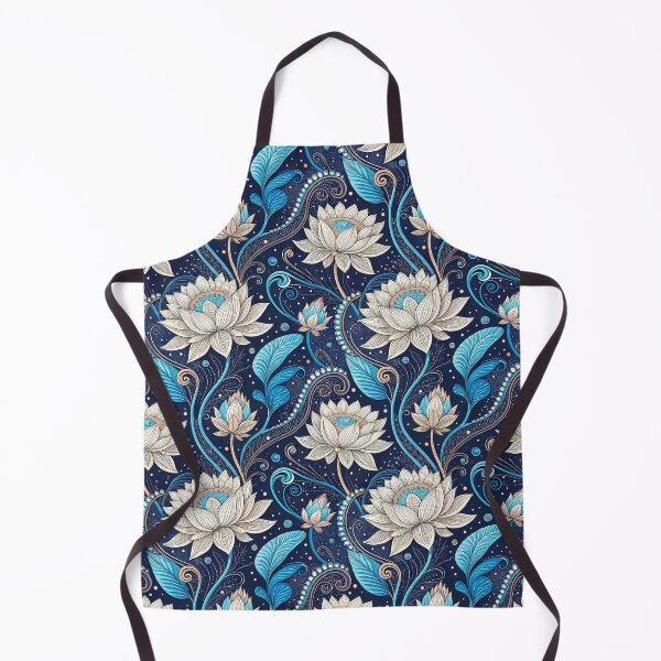 Item preview, Lotus Blue black patten designed and sold by Culopop.