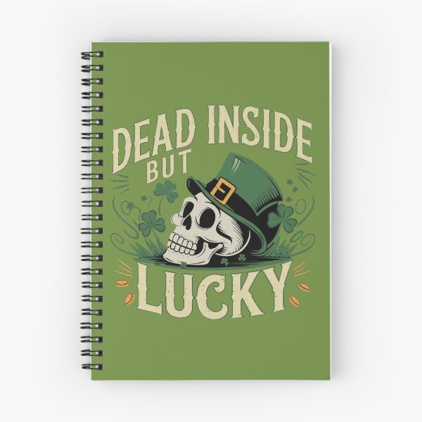 Item preview, „Dead Inside But Lucky – St. Patrick's Day Skull Design” designed and sold by Tomasz  Siennicki.
