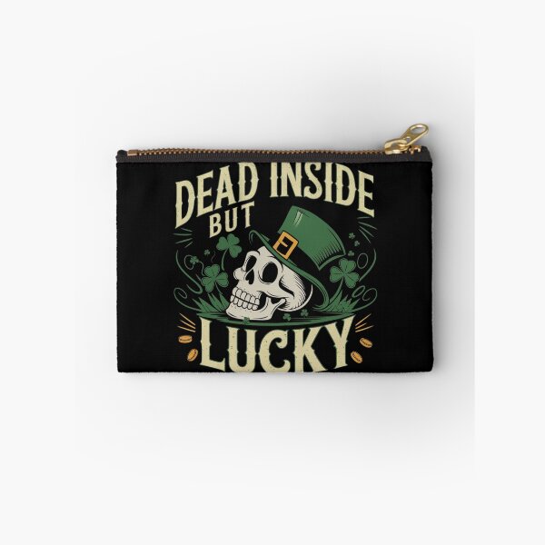 Item preview, „Dead Inside But Lucky – St. Patrick's Day Skull Design” designed and sold by Tomasz  Siennicki.