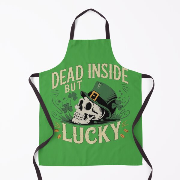 Item preview, „Dead Inside But Lucky – St. Patrick's Day Skull Design” designed and sold by Tomasz Siennicki.