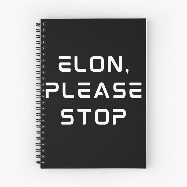 Item preview, Elon please stop Tesla Bumper designed and sold by ChataMaroon.