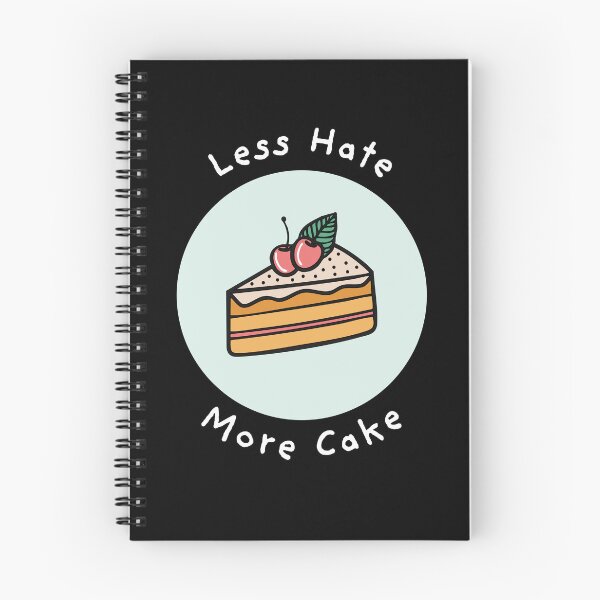 Item preview, Less Hate More Cake Cute food art for sweet lovers designed and sold by GosiaArtGarden.