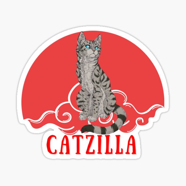 Item preview, CATZILLA Cat / Kaiju Cat designed and sold by BadmintonArt.