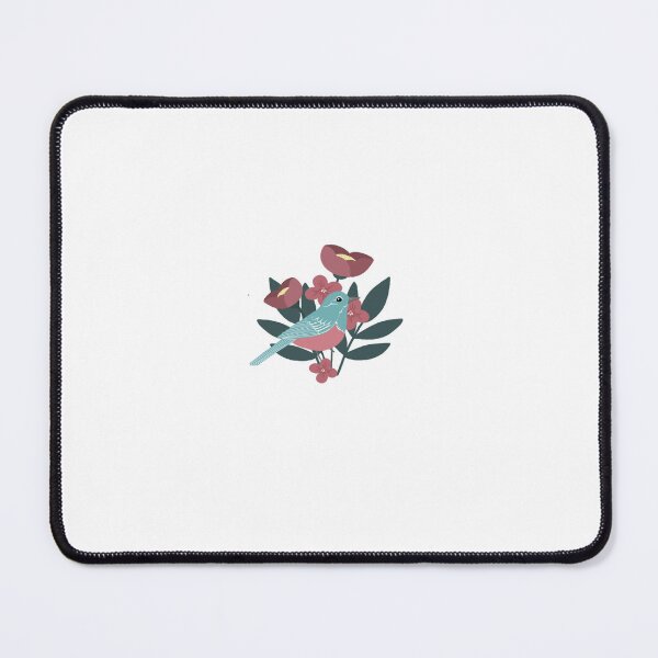 Item preview, bird and flowers soft colors designed and sold by SYLVIE TERRIER.