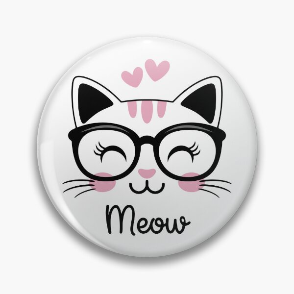 Item preview, Adorable Smart Kitty with Glasses designed and sold by StomirDesign.