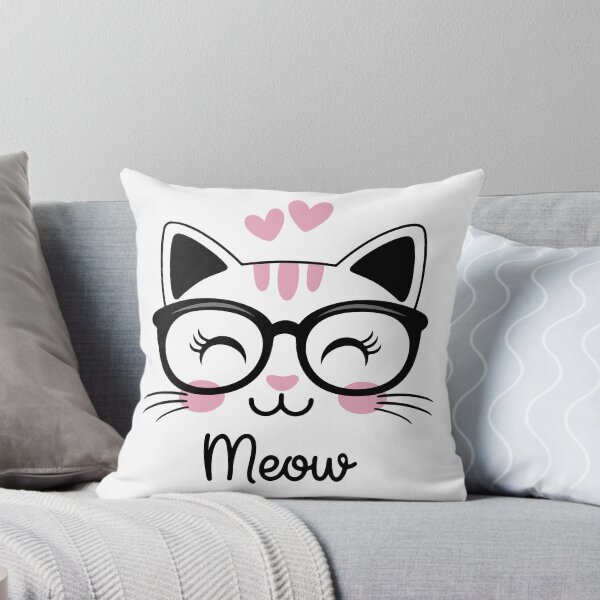 Item preview, Adorable Smart Kitty with Glasses designed and sold by StomirDesign.