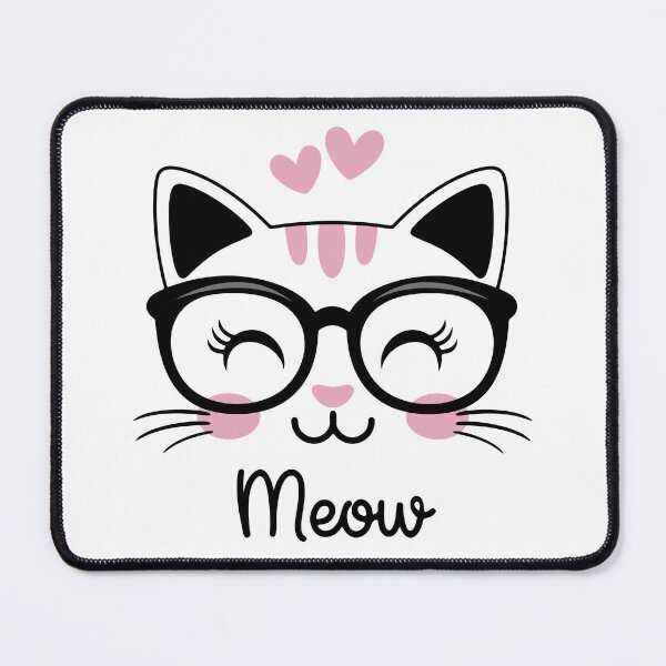 Item preview, Adorable Smart Kitty with Glasses designed and sold by StomirDesign.
