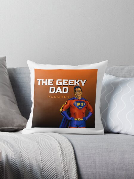 THE Geeky Dad Podcast Throw Pillow