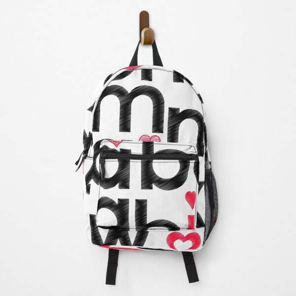 Item preview, Love Alphabet - Typography Design with Hearts designed and sold by Moonlit Paws.