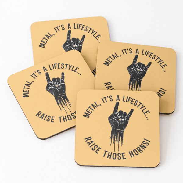 Item preview, METAL, IT'S A LIFESTYLE, RAISE THOSE HORNS! designed and sold by 123ks.