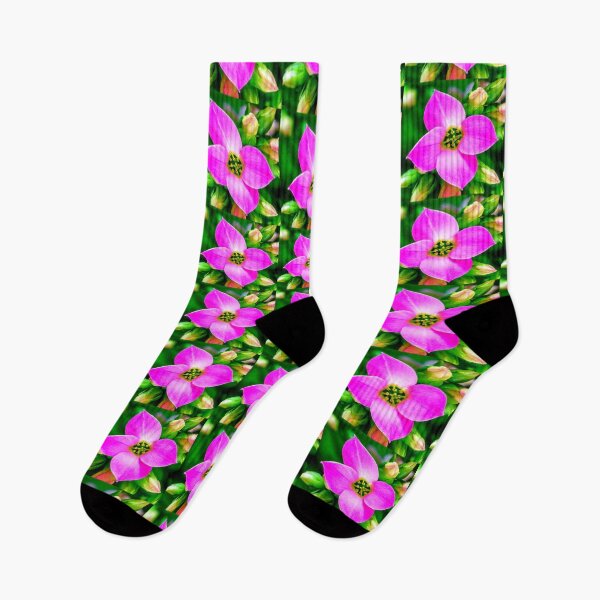 Item preview, Pink Tropical Flowers Pattern designed and sold by Patternflower.
