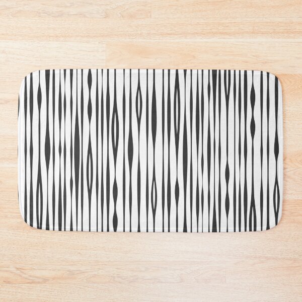 Item preview, Black and white abstract wavy stripes designed and sold by Irina-Tsaran.