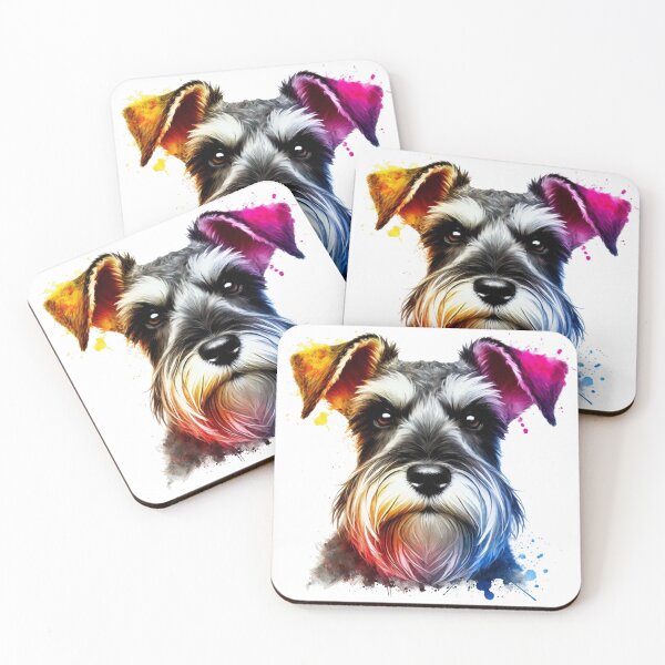 Item preview, Schnauzer Watercolor Portrait  designed and sold by MaedK.