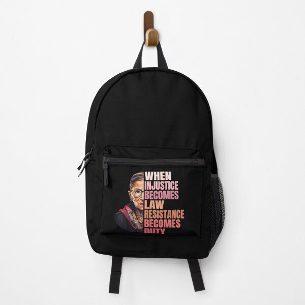 Item preview, RBG Quote When Injustice Becomes Law Resistance Becomes Duty designed and sold by jaggyboy.