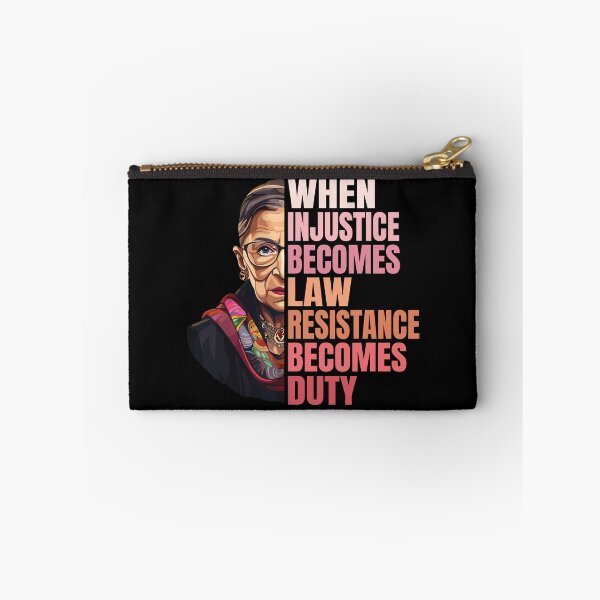 Item preview, RBG Quote When Injustice Becomes Law Resistance Becomes Duty designed and sold by jaggyboy.