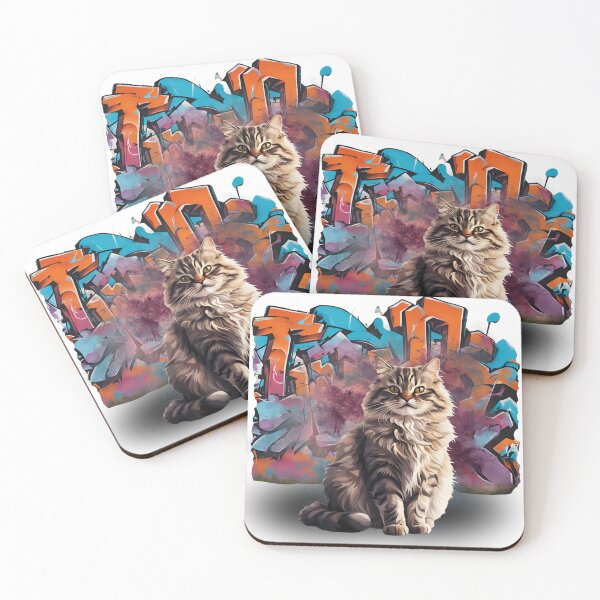 Item preview, Urban Street Cat And Graffiti Art Feline Vibes designed and sold by Angellacelin.