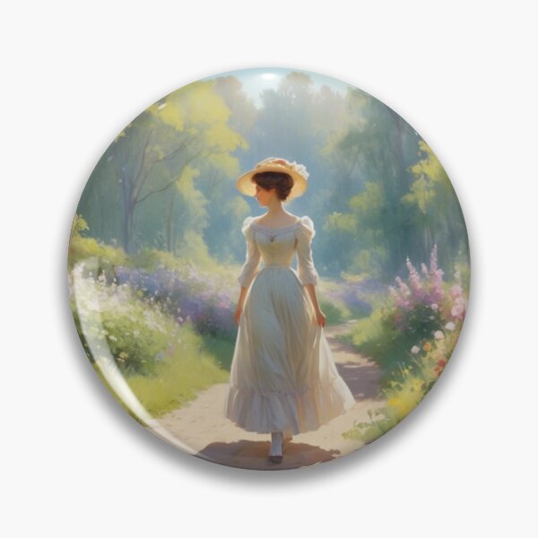 Artikelvorschau, Graceful Wanderer: Victorian Woman Among Woodland Paths entworfen und verkauft von BlareBlare.