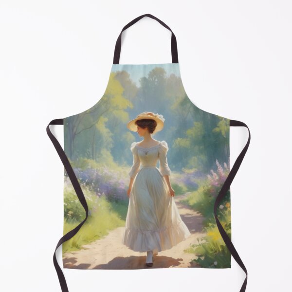 Item preview, Graceful Wanderer: Victorian Woman Among Woodland Paths designed and sold by BlareBlare.