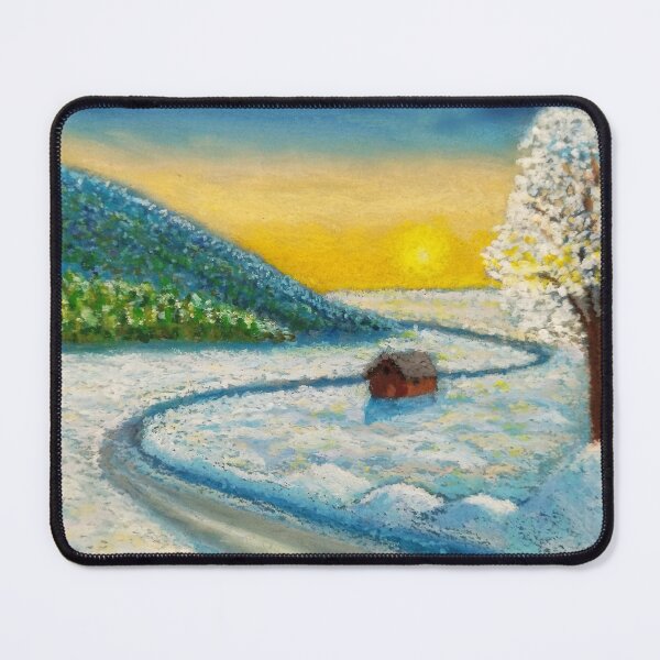 Item preview, Winter Landscape Painting - Impressionism designed and sold by Sky-99.