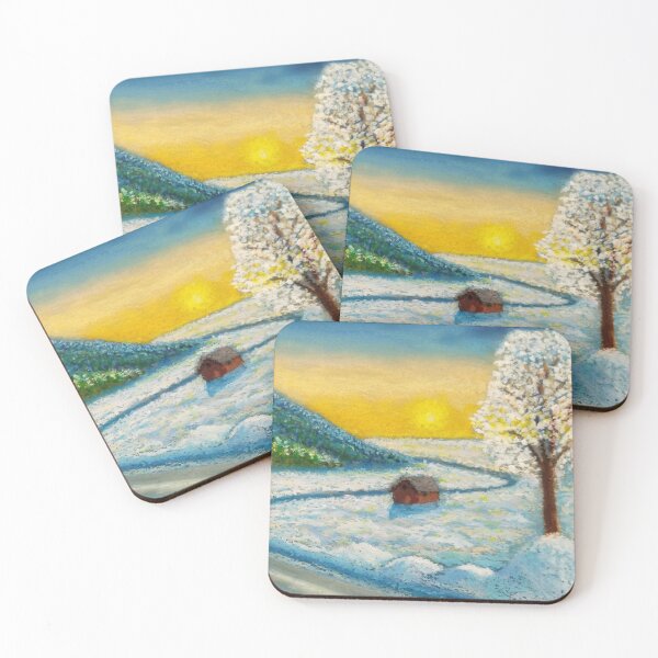 Item preview, Winter Landscape Painting - Impressionism designed and sold by Sky-99.