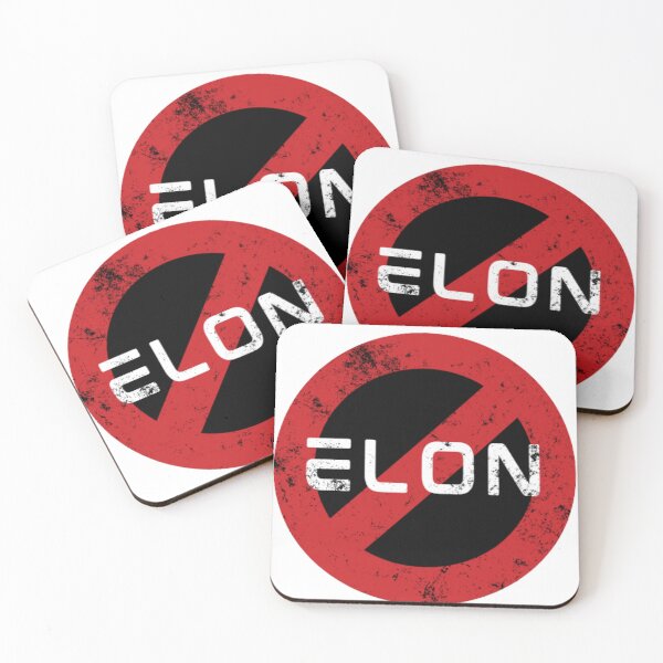 Item preview, Anti Elon Stop sign - Tesla Bumper designed and sold by ChataMaroon.