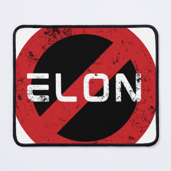 Item preview, Anti Elon Stop sign - Tesla Bumper designed and sold by ChataMaroon.