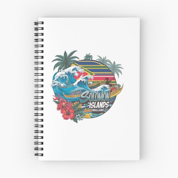 Item preview, Solomon Islands Welcomes Flag Map Honiara, Guadalcanal, lagoons designed and sold by AnimalsDH305.