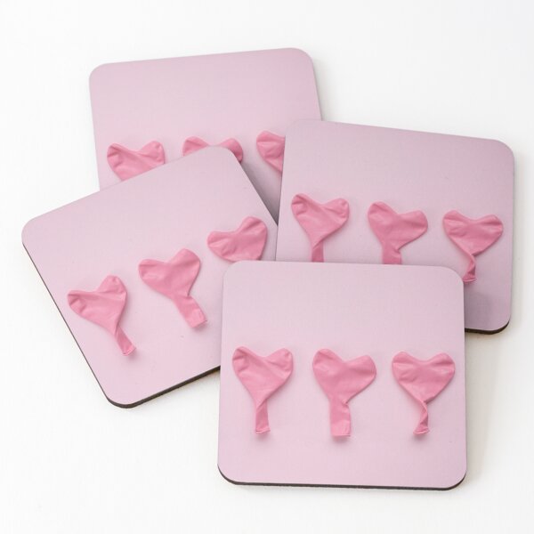 Item preview, Whimsical Trio: Floating Pink Balloons on a Dreamy Canvas designed and sold by asun5.