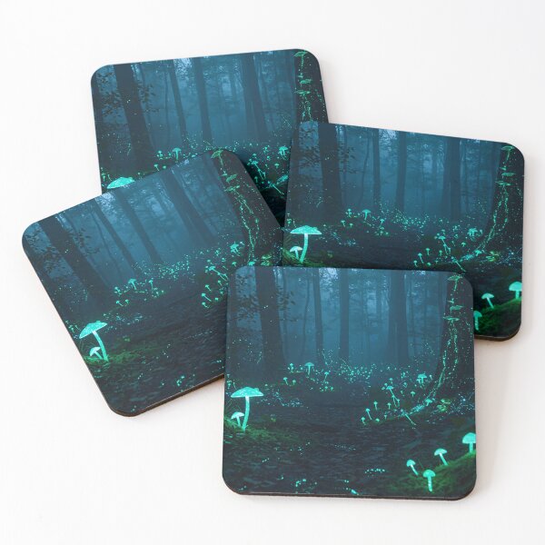 Item preview, Enchanted Forest: Glow of Bioluminescent Mushrooms designed and sold by FluidForms.