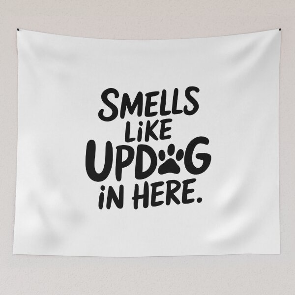 Item preview, Smells Like Updog | Funny Minimalist Typography Design designed and sold by Collision19.