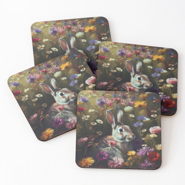 Item preview,  "Serenity in Bloom: A Rabbit's Haven" designed and sold by mustardseed-410.