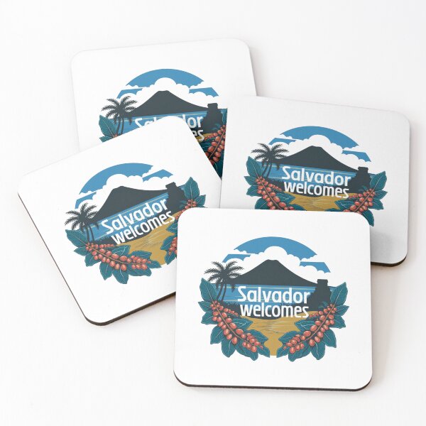 Item preview, Salvador Welcomes Flag Map San Salvador, Izalco volcano designed and sold by AnimalsDH305.