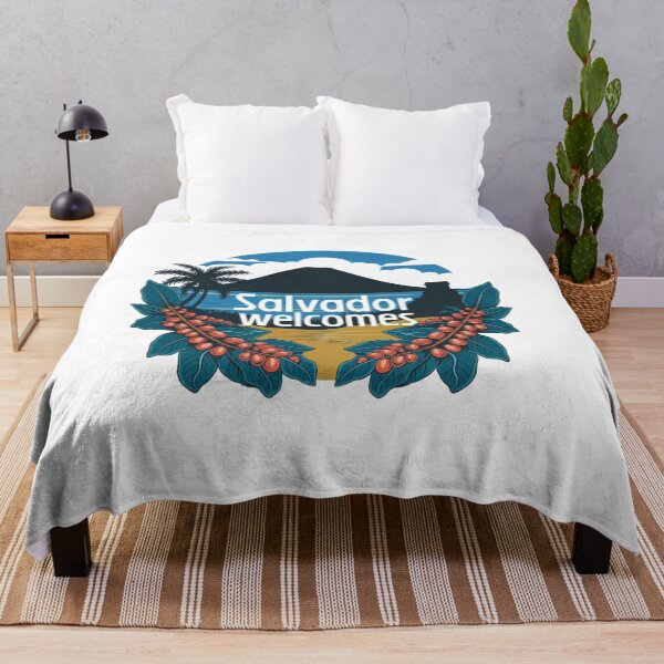Item preview, Salvador Welcomes Flag Map San Salvador, Izalco volcano designed and sold by AnimalsDH305.