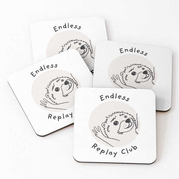 Item preview, Endless Replay Club – Funny Raccoon Meme Art for Neurodivergent Music Lovers designed and sold by GosiaArtGarden.