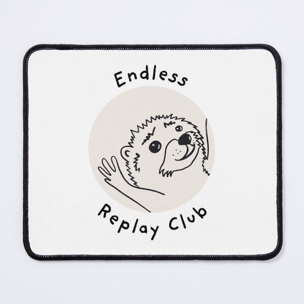 Item preview, Endless Replay Club – Funny Raccoon Meme Art for Neurodivergent Music Lovers designed and sold by GosiaArtGarden.