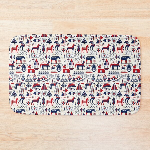 Item preview, Mongolian nomadic art with horses and symbols designed and sold by Piotrek0001.