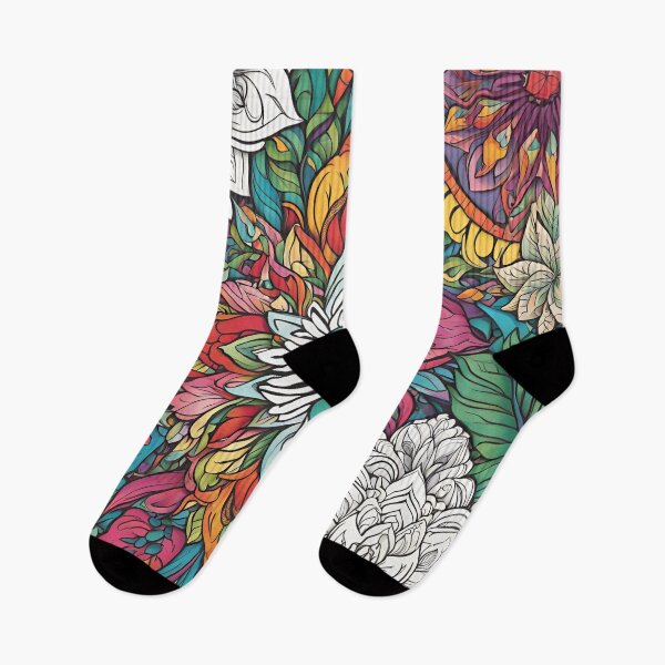 Item preview, Detailed Floral Mandala - Vivid Colors designed and sold by Line in Bloom.
