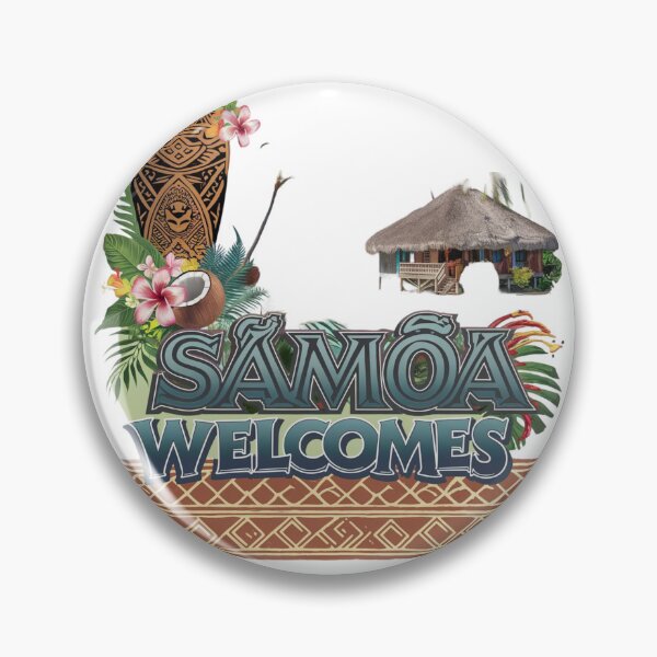 Item preview, Samoa Welcomes Flag Map Apia, Upolu, Savai'i, Togitogiga designed and sold by AnimalsDH305.