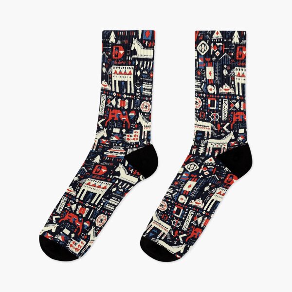 Item preview, Stylized horses in Mongolian folk art design designed and sold by Piotrek0001.
