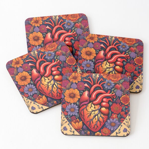 Item preview, Heart in Bloom - A Symbol of Love and Life designed and sold by Line in Bloom.